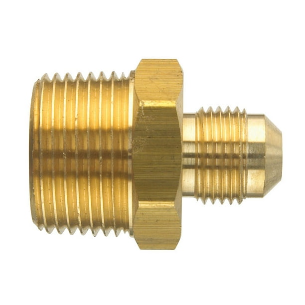 Jmf Flare Adapter 3/8 Flare X 3/8 Female Yellow Brass Bulk Jmf Flare Adapter 3/8 Flare X 3/8 Female Yellow Brass Bulk
